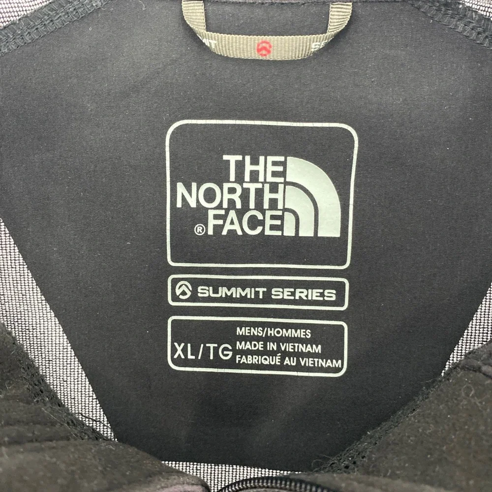 The North Face Summit Series Jacket Mens XL Black Softshell Full Zip Technical